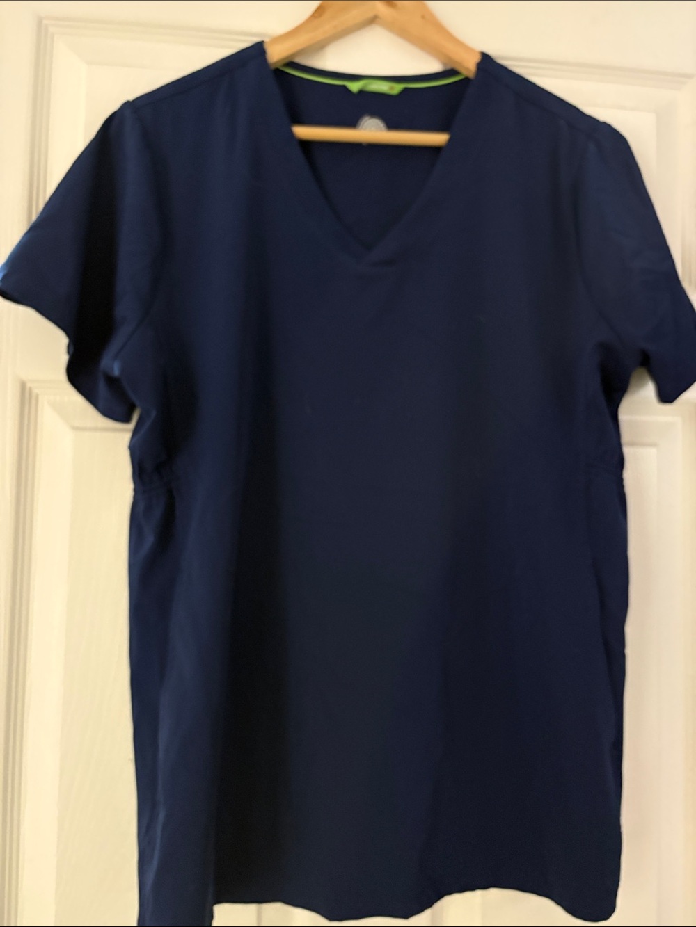 Healing Hands Maternity scrub top - Navy Blue